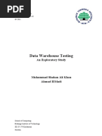 Data Warehouse Testing: An Exploratory Study