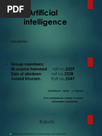 Artificial Intelligence Robotics