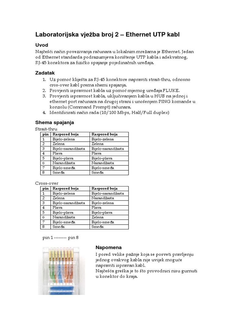 UTP Kabel | PDF