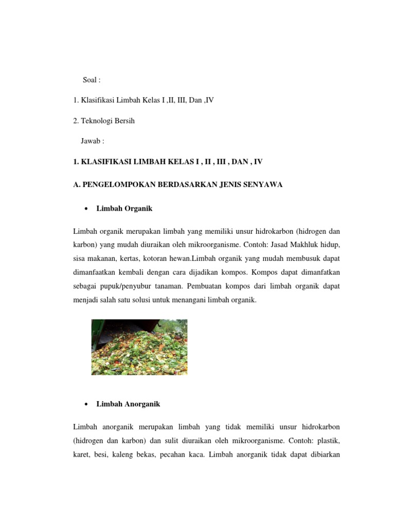 Limbah Padat Yang Sulit Membusuk Karena Sulit Diuraikan Limbah Padat Yang Sulit Membusuk Karena Sulit Diuraikan