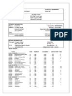 Mock Transcript