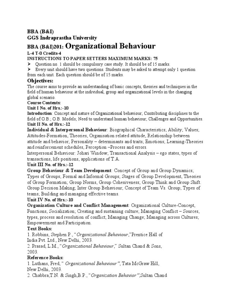 BBA Curriculum Overview | PDF | Marketing | Behavior