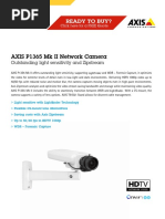 AXIS P3265-LVE Dome Camera Overview | PDF | Camera | Frame Rate