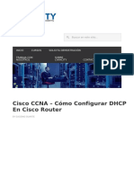 Cisco CCNA C Mo Configurar DHCP en Cisco Router