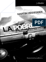 HEIDEGGER, Martin, La Pobreza (Presentación de Ph. Lacoue-Labarthe), Amorrurtu, 2006