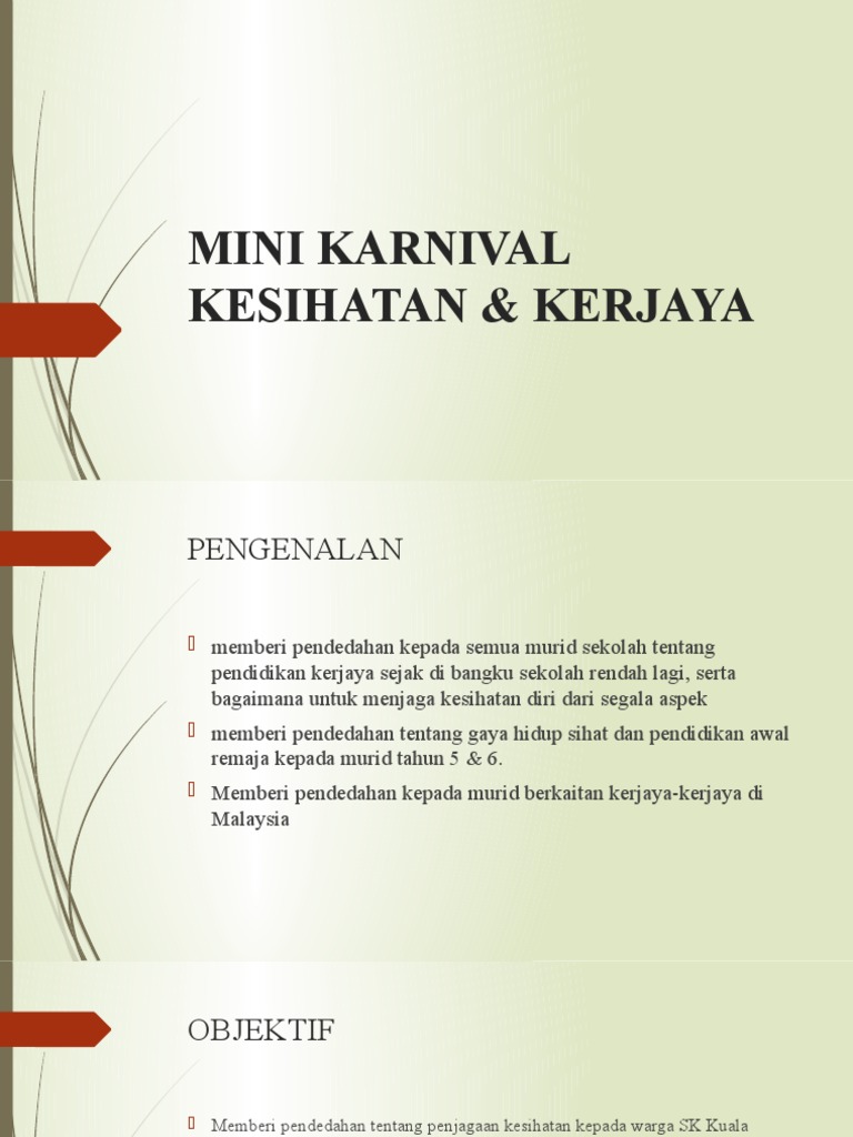 Mini Karnival Kesihatan & Kerjaya