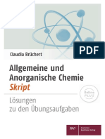 Allgemeine Anorganische Chemie-Skript Bruechert Uebungsaufgaben
