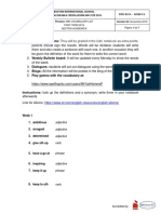 10th Vocabulary List Grade (First Term)