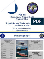 PMS 385 - Strategic and Theater Sealift Program Office, CAPT Scot Searles, USN, Program Manager - SearlesPEOShips