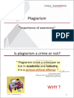 Plagiarism: Importance of Awareness"
