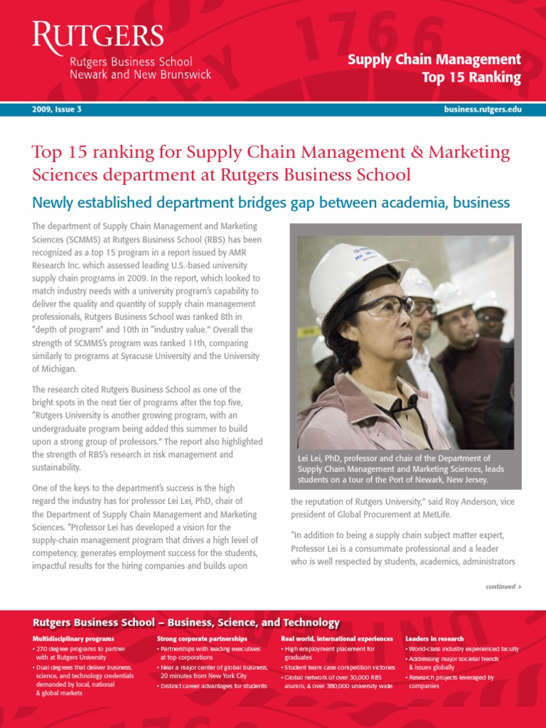 Top 15 Ranking For Supply Chain Management & Marketing Sciences ...