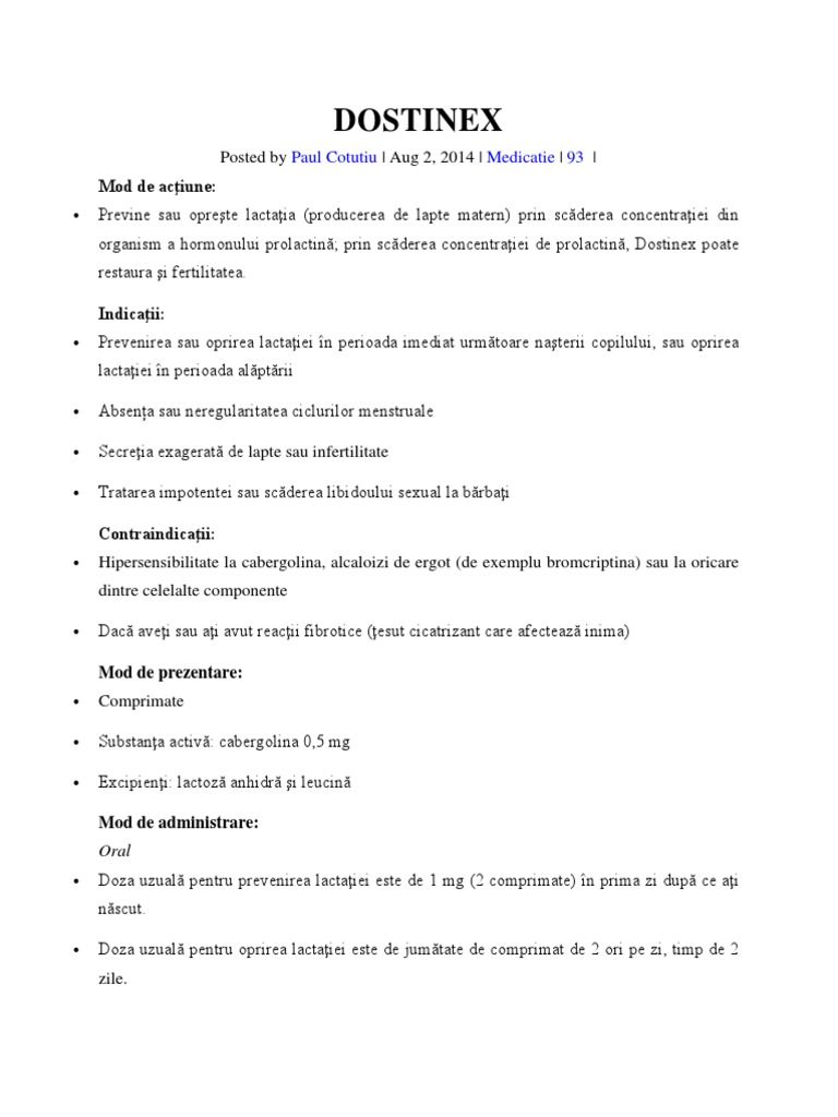 Dostinex | PDF
