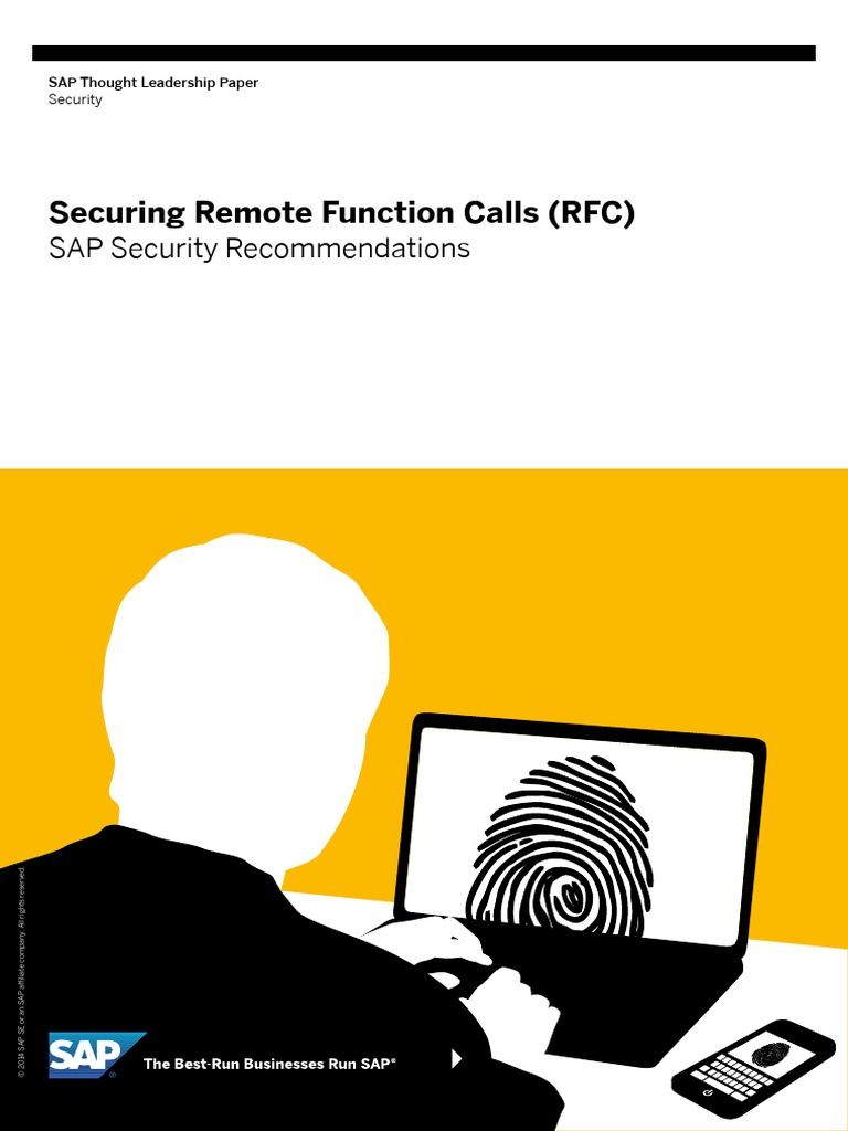 SAP Securing Remote Function Calls RFC PDF | PDF | Server (Computing ...