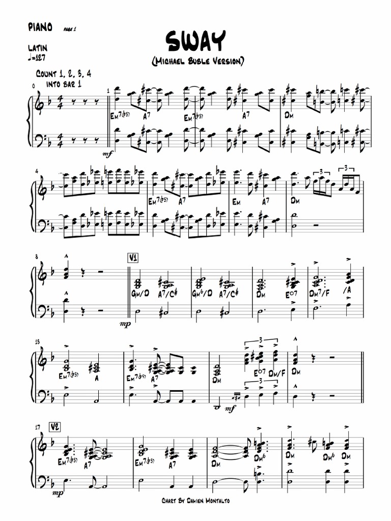 Sway Piano PDF