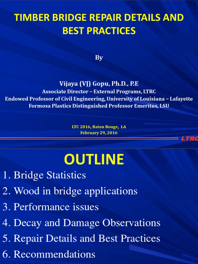 Timber Bridge Repair Best Practices | PDF | Lumber | Deep Foundation
