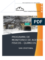 Programa de Monitoreo - San Cristobal 2014