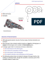 Dynamics of Geared Systems: Torque Transmission Referred Inertia Dynamic Analysis Referred Friction Examples