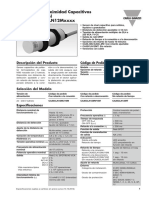 Sensores de Proximidad Capacitivos