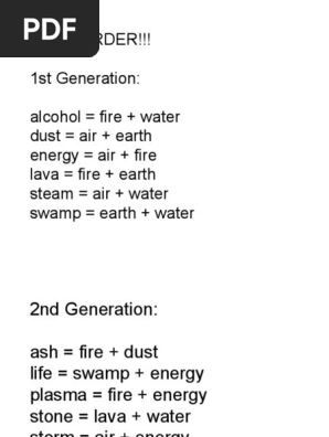 how do you make tobacco in doodle god Doodle God Element Combinations Guide
