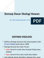 II. Konsep Dasar Ekologi Hewan