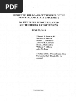 Report to the Board of Trustees of the Pennsylvania State University on the Freeh Report’s flawed methodology and conclusions