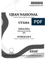 Bocoran Soal UN Sosiologi SMA IPS 2016 (Pak-Anang - Blogspot.com) PDF