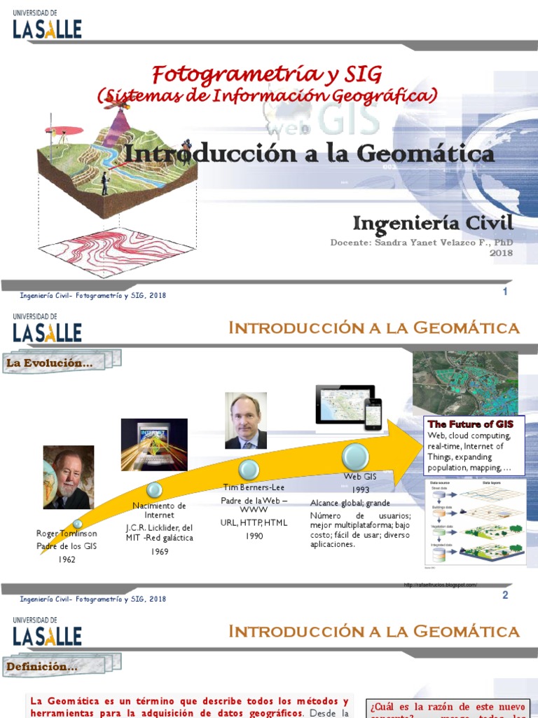 Introducción a la Geomática | PDF | Sistema de información geográfica ...