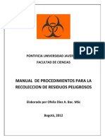 Manual de Procedimiento para La Recoleccion de Residuos PDF