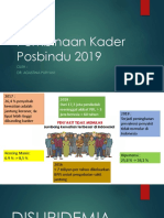Pembinaan Kader Posbindu 2019