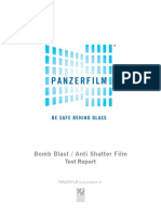 Bomb Blast Test Report Panzerfilm