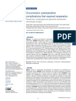 Circumcision: Postoperative Complications That Required Reoperation