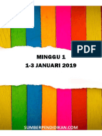 Divider Minggu Persekolahan 2019 Kumpulan A Colourful PDF