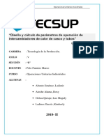 Diseño y Cálculo de Parámetros de Operación de Intercambiadores de Calor de Casco y Tubos