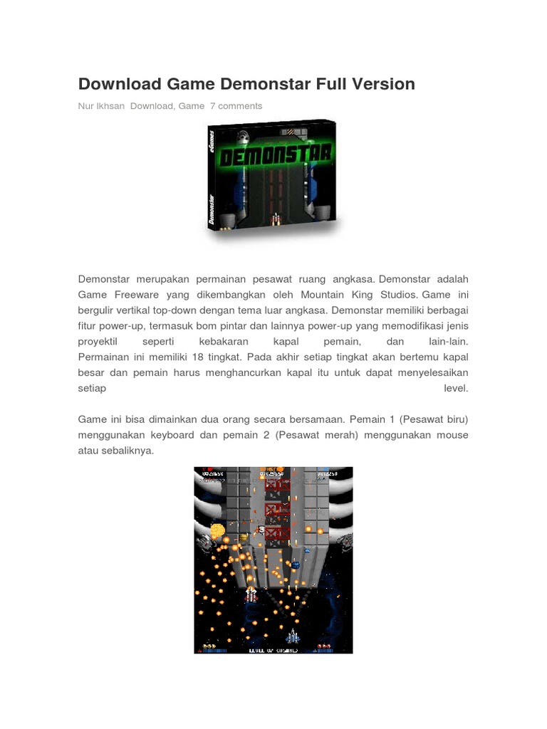 Download Demonstar Full Version Game | PDF