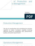 Evolution of Production and Operations Management