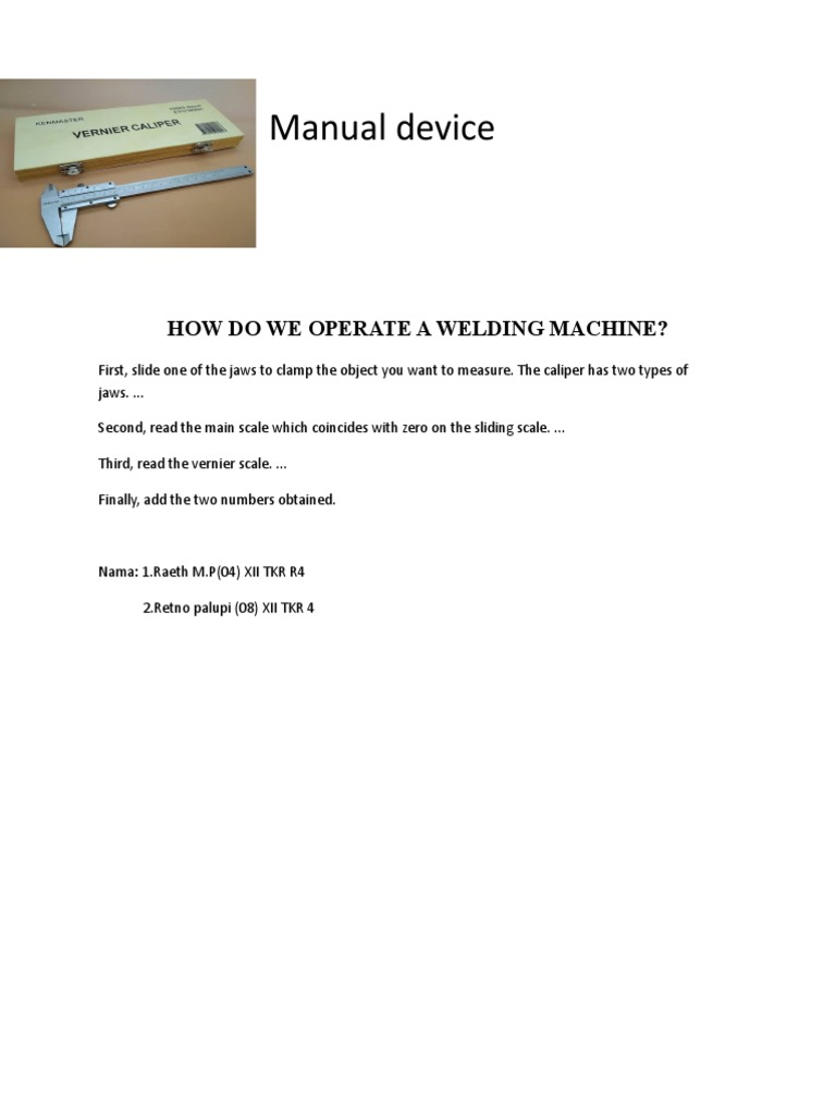 Operating a Welding Machine Guide | PDF