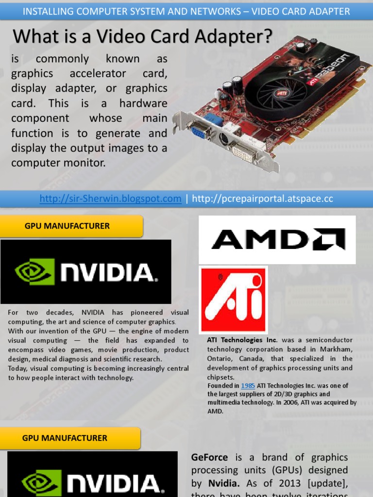 Types of Video Card | PDF | Graphics Processing Unit | Computer Graphics