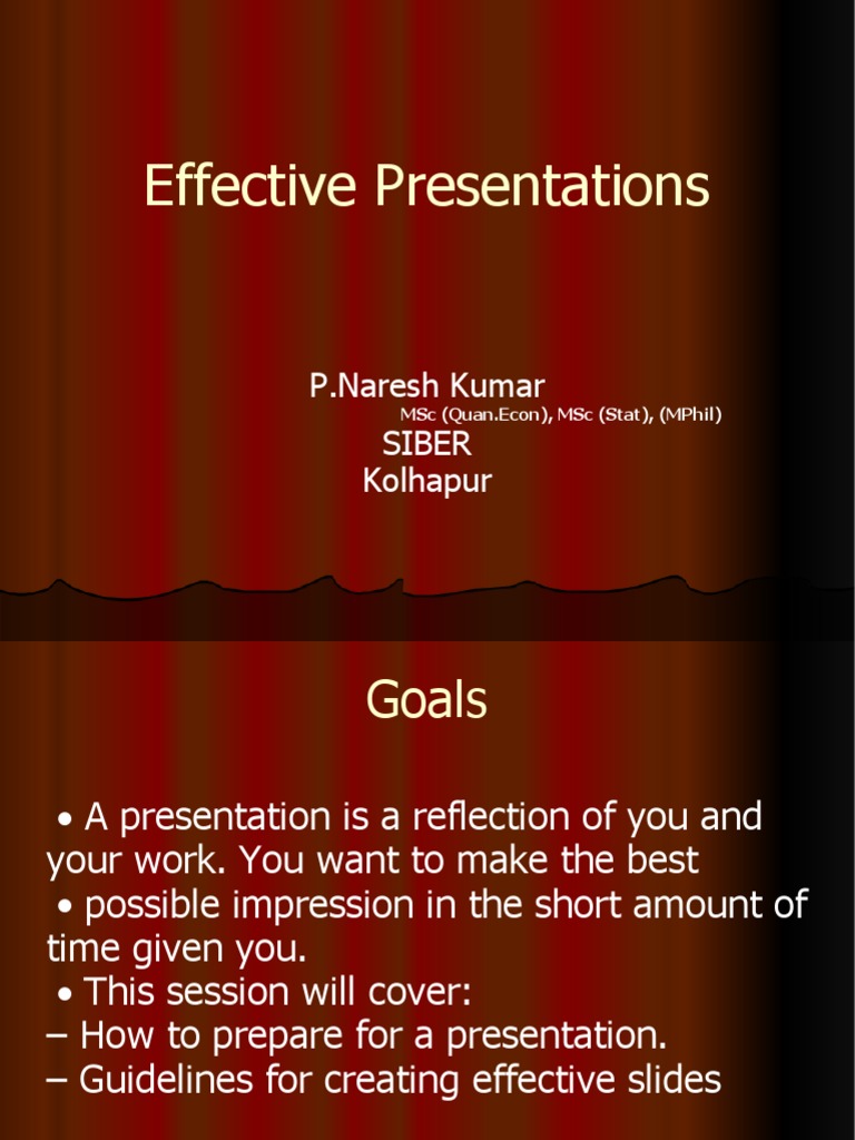 Effective Presentation Tips | PDF | Typefaces | Communication