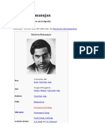 Srinivasa Ramanujan: From Wikipedia, The Free Encyclopedia