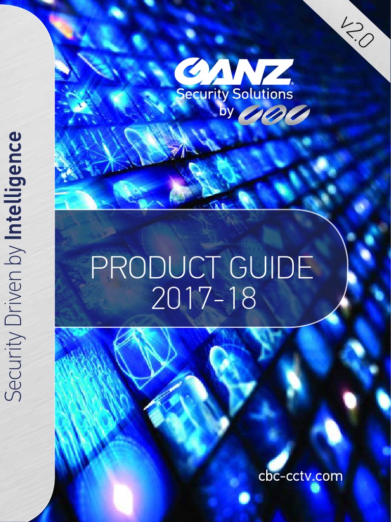 Ganz Product Guide | PDF | Closed Circuit Television | Surveillance