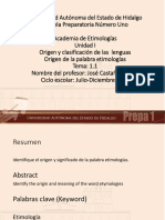 Materia Didactico JCC Unidad I Etimologias