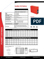 PLH Series Long Standby Life Battery: Specifications