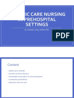 Chronic Care Nursing in Prehospital Settings: Ns. Suryanto, S.Kep., M.Nurs, PHD