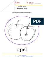 Mewarnai Buah Apel