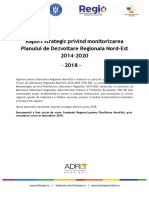 Raport Strategic de Monitorizare PDR NE 2014-2020 Anul 2018 Avizat CRP