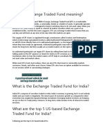 What Is Exchange Traded Fund Meaning