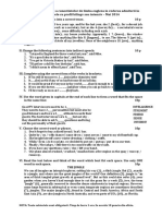 Proba de Verificare A Cunostintelor de Limba Engleza in Vederea Admiterii in Clasele Cu Profil Bilingv Sau Intensiv - Mai 2014
