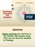 Valence Electrons:: Electrons Available FOR Bonding