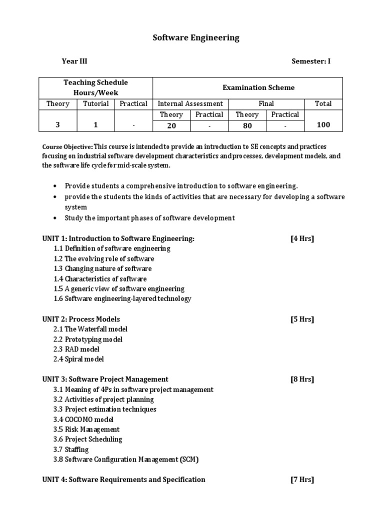 Software Engineering PDF Software Testing Software Development