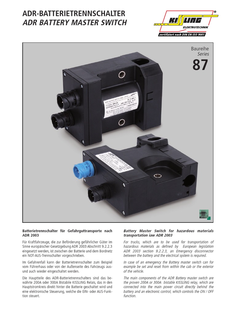 Series 87 - ADR Power Relays With Control Electronics PDF | PDF